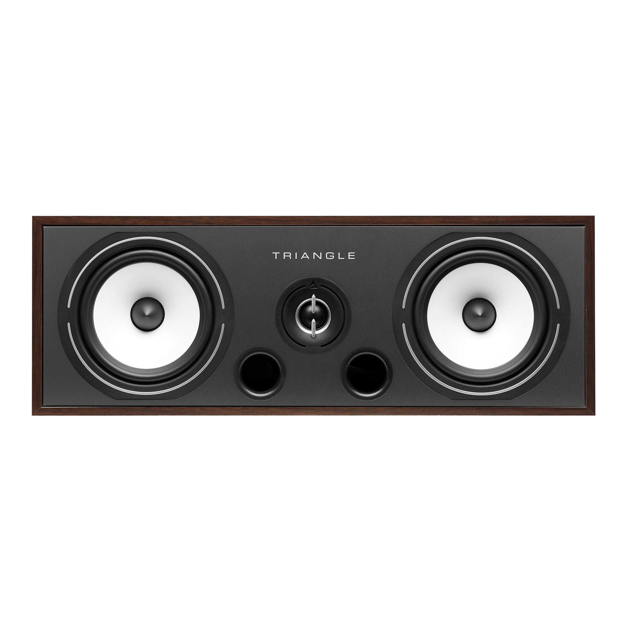 Triangle hifi enceinte centrale 16cm Borea BRC2 home cinema voie centrale 2 voies noyer face packshot