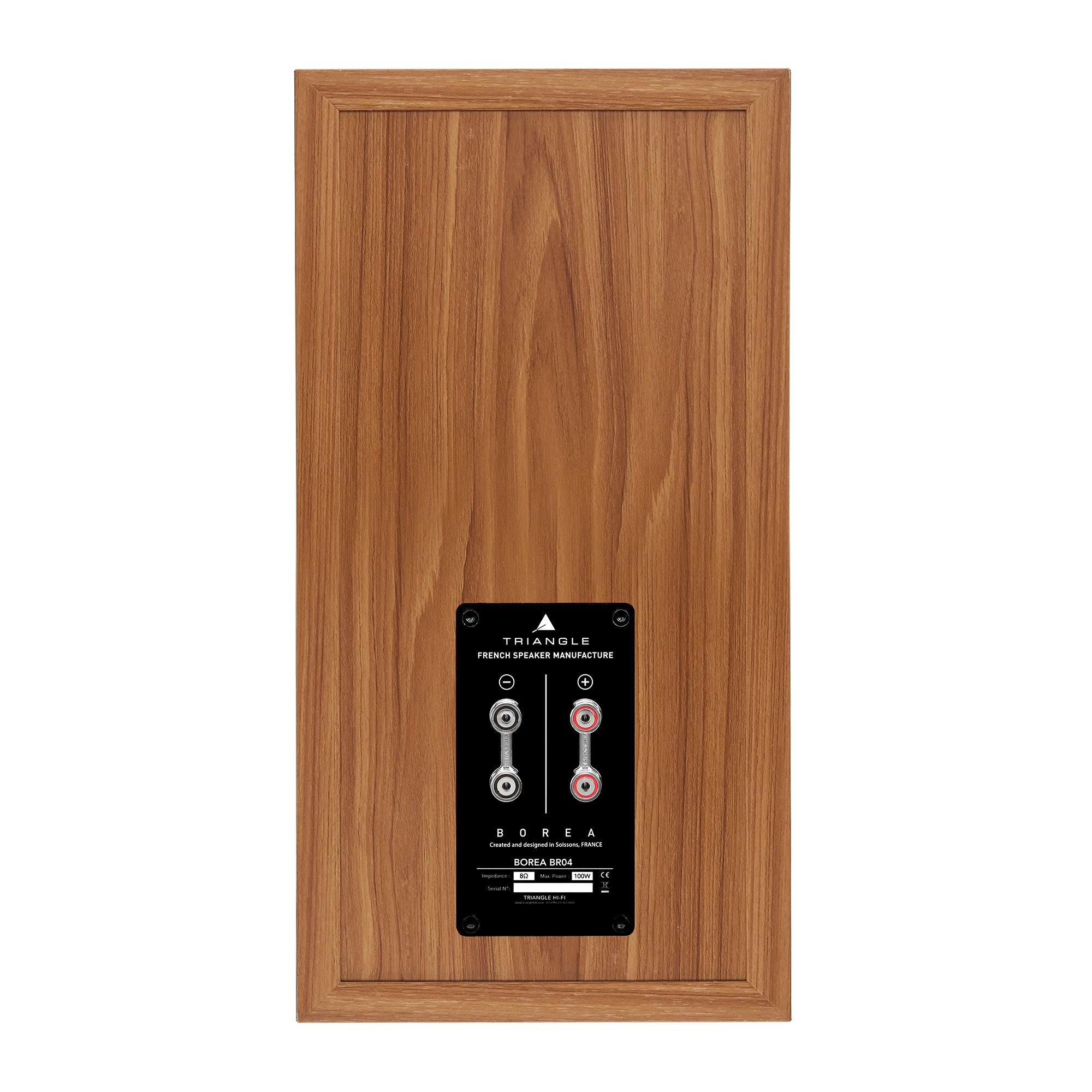 Triangle Hifi Enceintes Bibliothèque Borea BR04 Chene vert pictures packshot dos 
