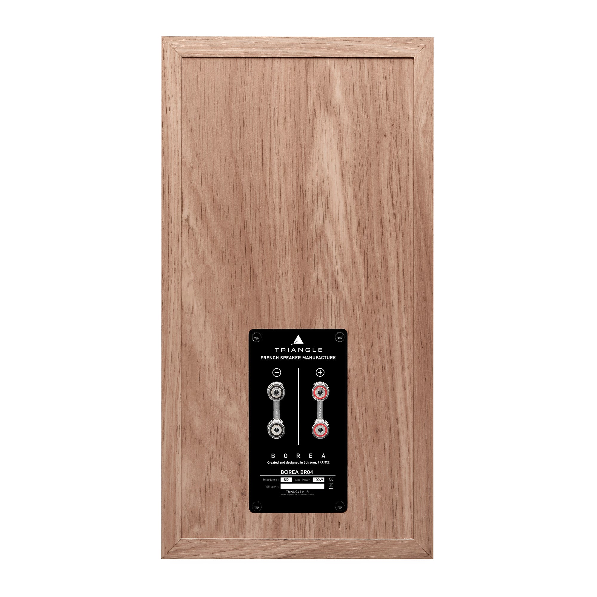 Triangle Hifi Enceintes Bibliothèque Borea BR04 Chene clair pictures packshot dos
