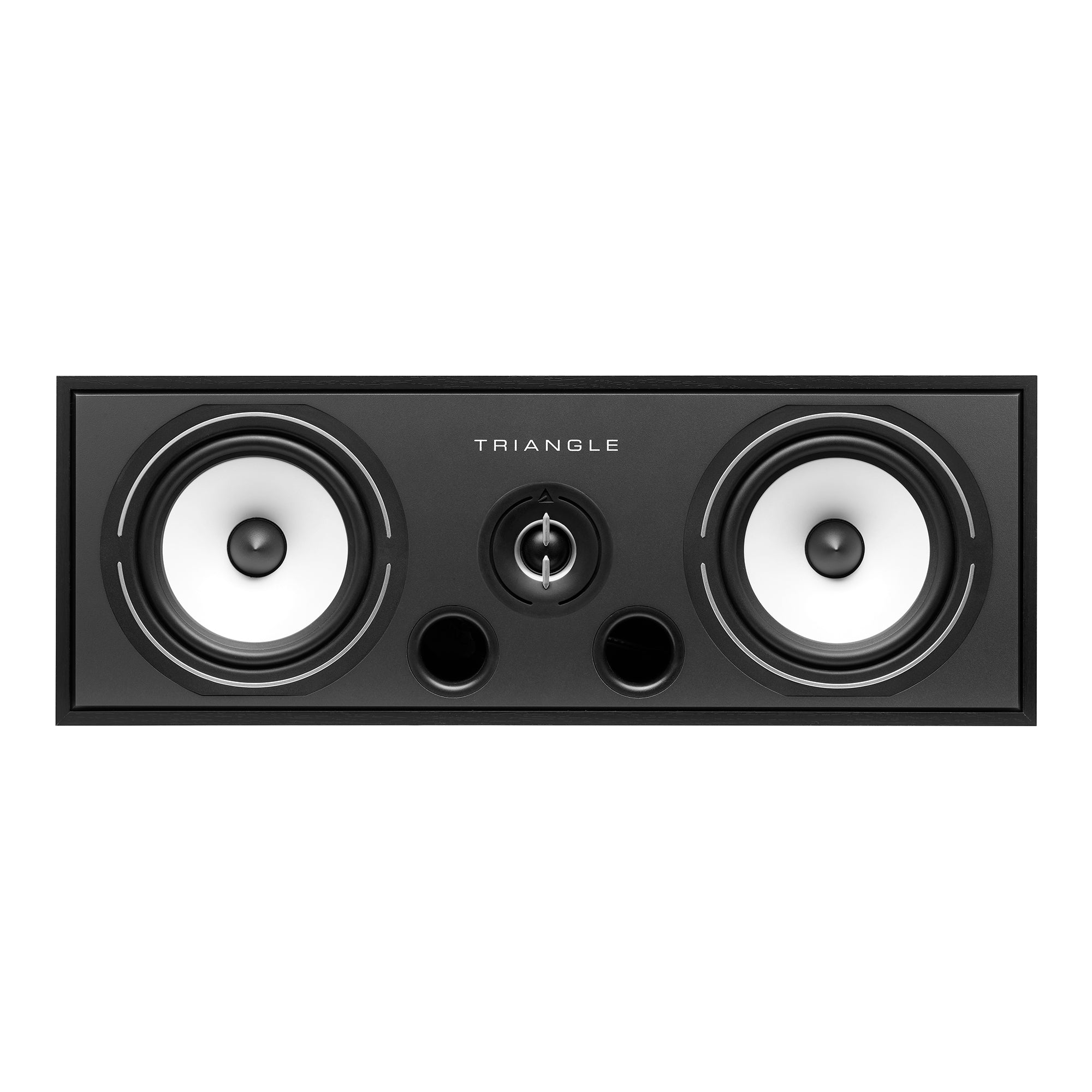 Triangle hifi enceinte centrale 16cm Borea BRC2 home cinema voie centrale 2 voies noir cendré face packshot 