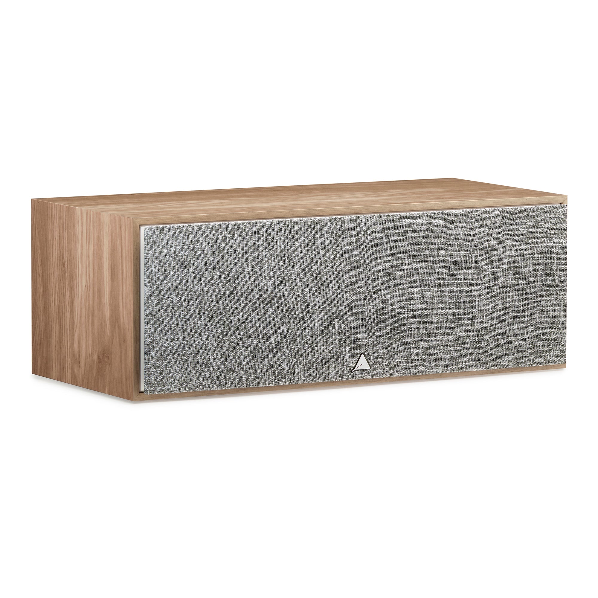 Triangle hifi enceinte centrale 16cm Borea BRC2 home cinema voie centrale 2 voies chene clair grille packshot 2